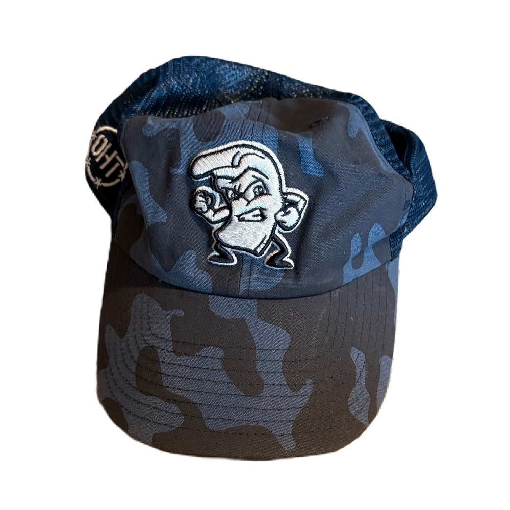 47 Brand Navy Blue Iron Pigs Backn Cap with Embroidered Logo One Size